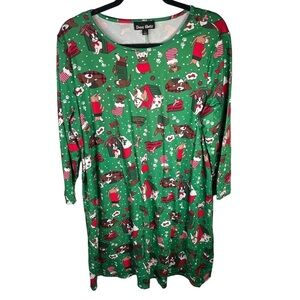 DRESS WORKS DOG LOVER CHRISTMAS DRESS SIZE XL
